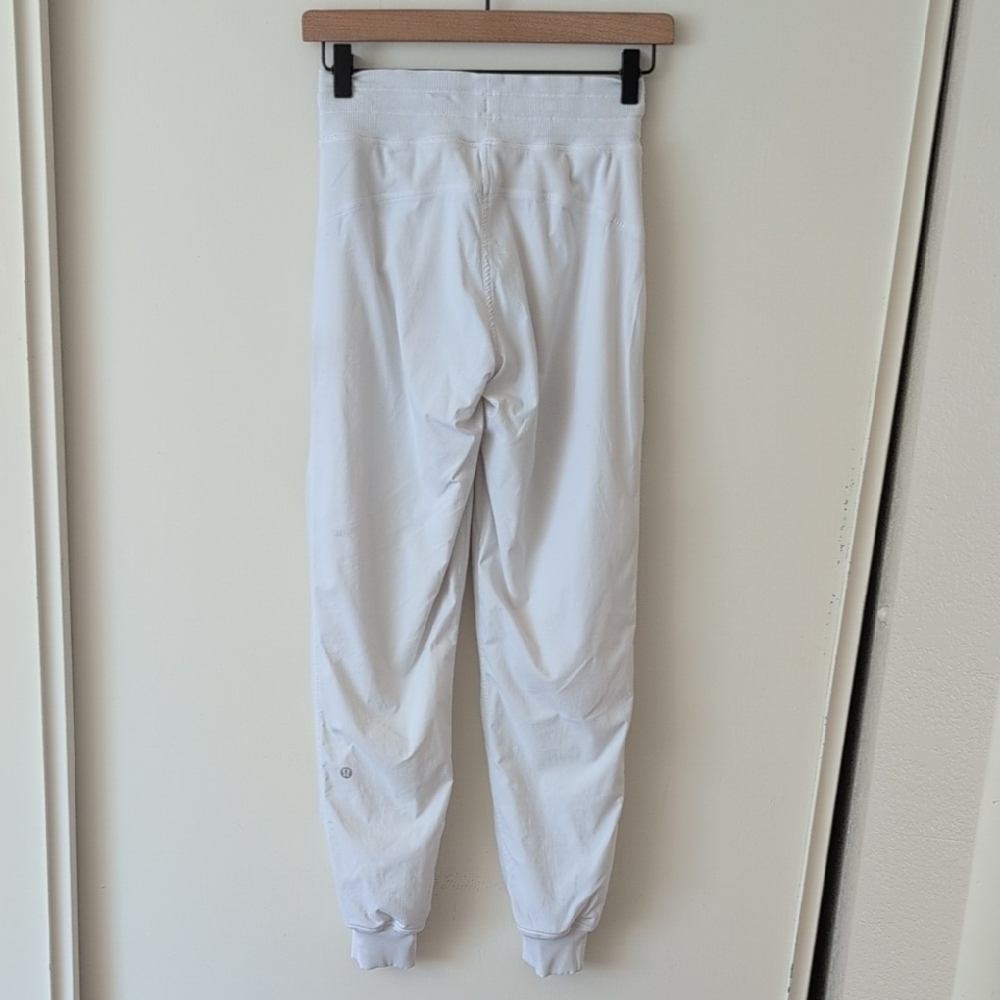 lululemon athletica Womens 2 Dance Studio Joggers White Activewear Athleisure - Picture 5 of 9